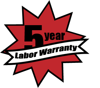 5 year labor warranty