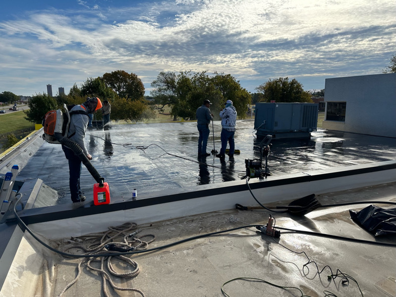 commercial roof coating Denton